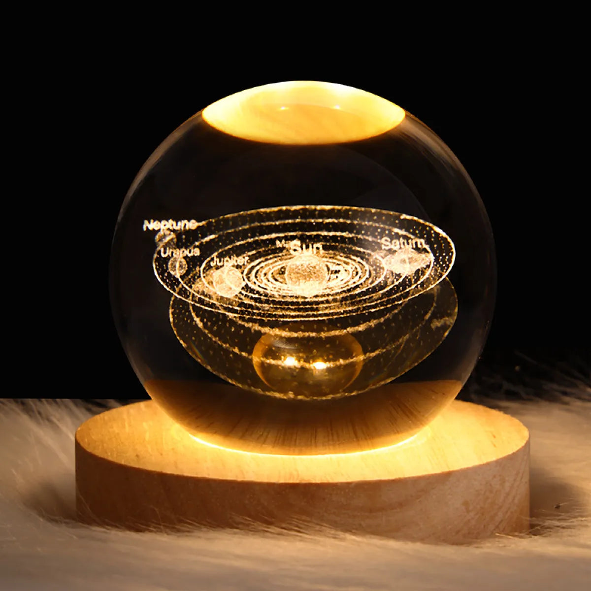 3D Laser Crystal Ball LED Lamp
