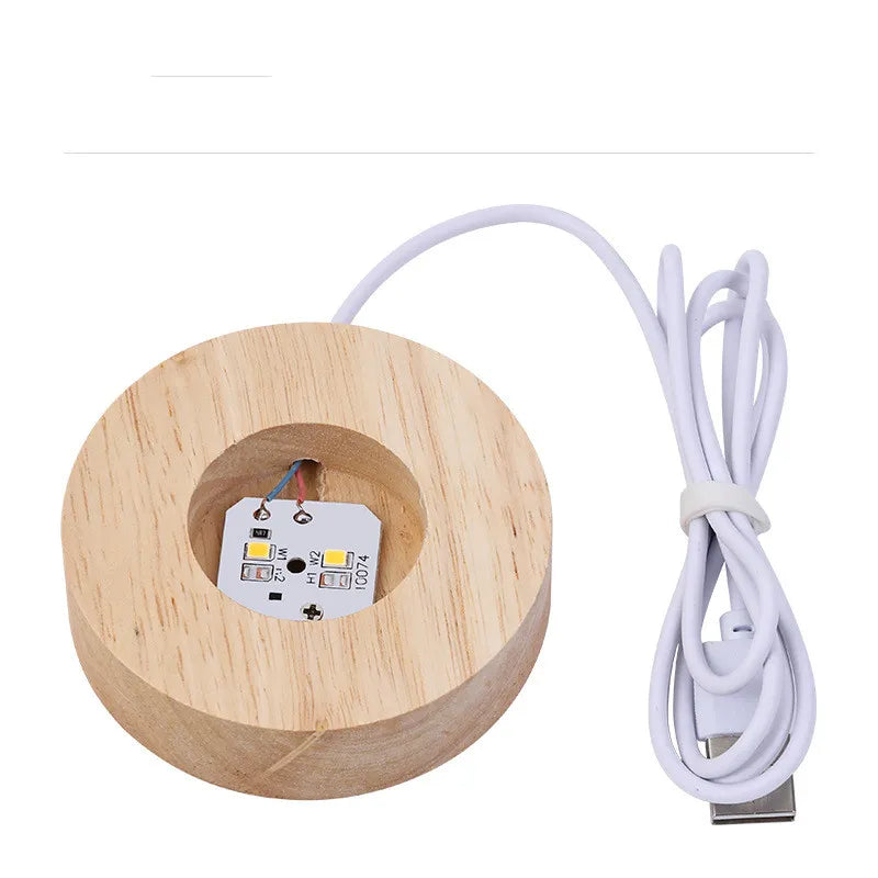 3D Laser Crystal Ball LED Lamp