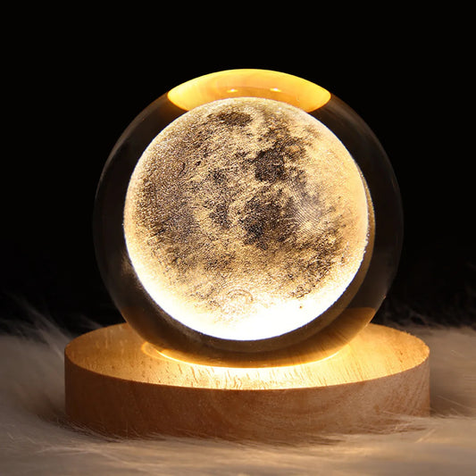 3D Laser Crystal Ball LED Lamp